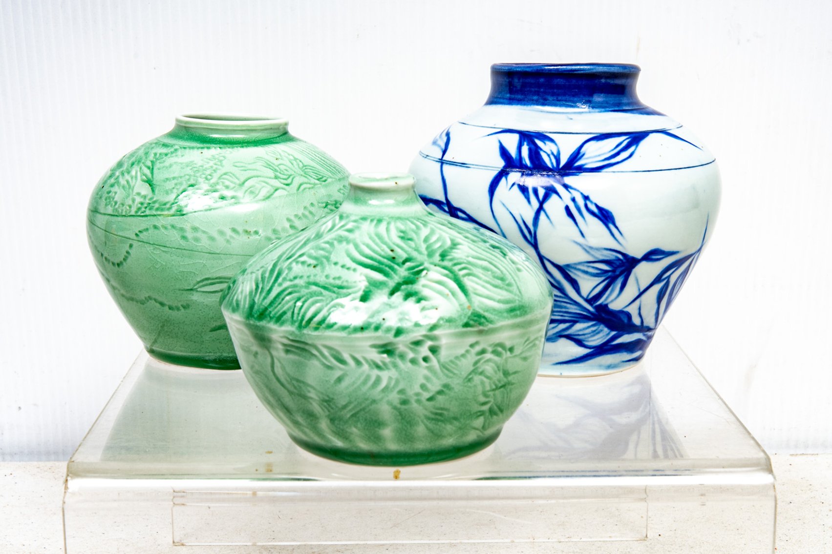 3 Pottery Vases - Signed Cara DeFoor