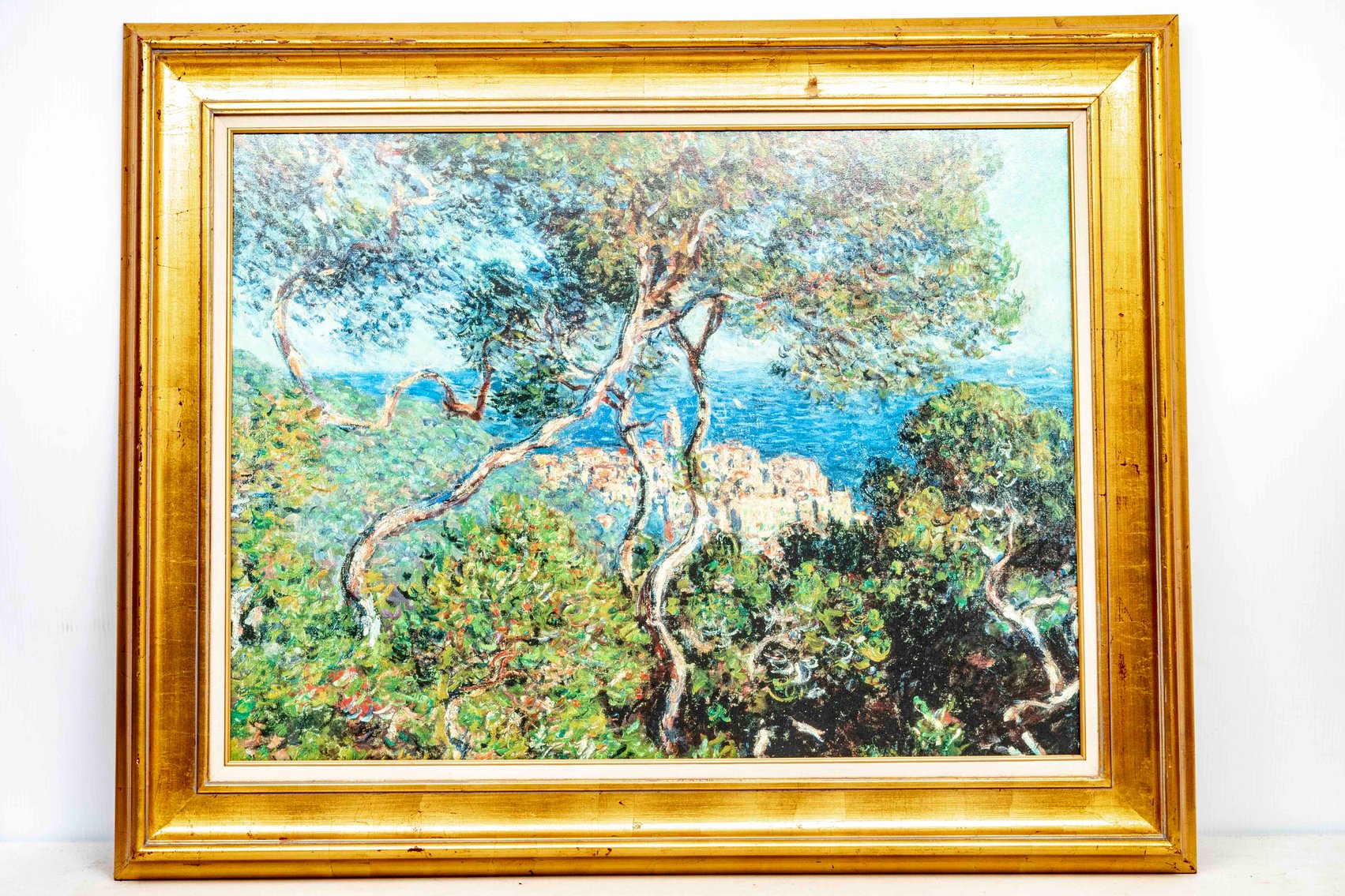 Bordighera by Monet Framed Large Canvas Print