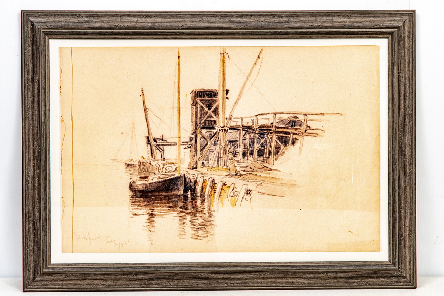 Newport Aug / 85 Framed Nautical Print