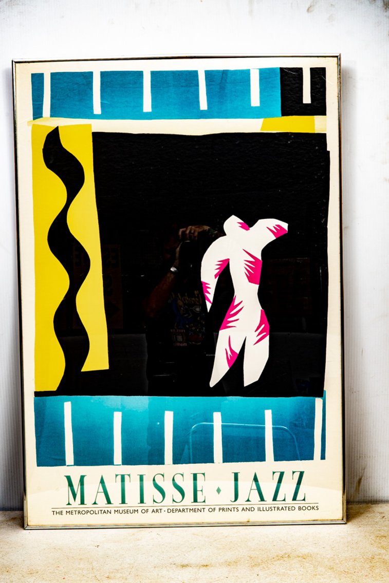 Framed MOMA 'Matisse Jazz' Le Clown Vtg Poster
