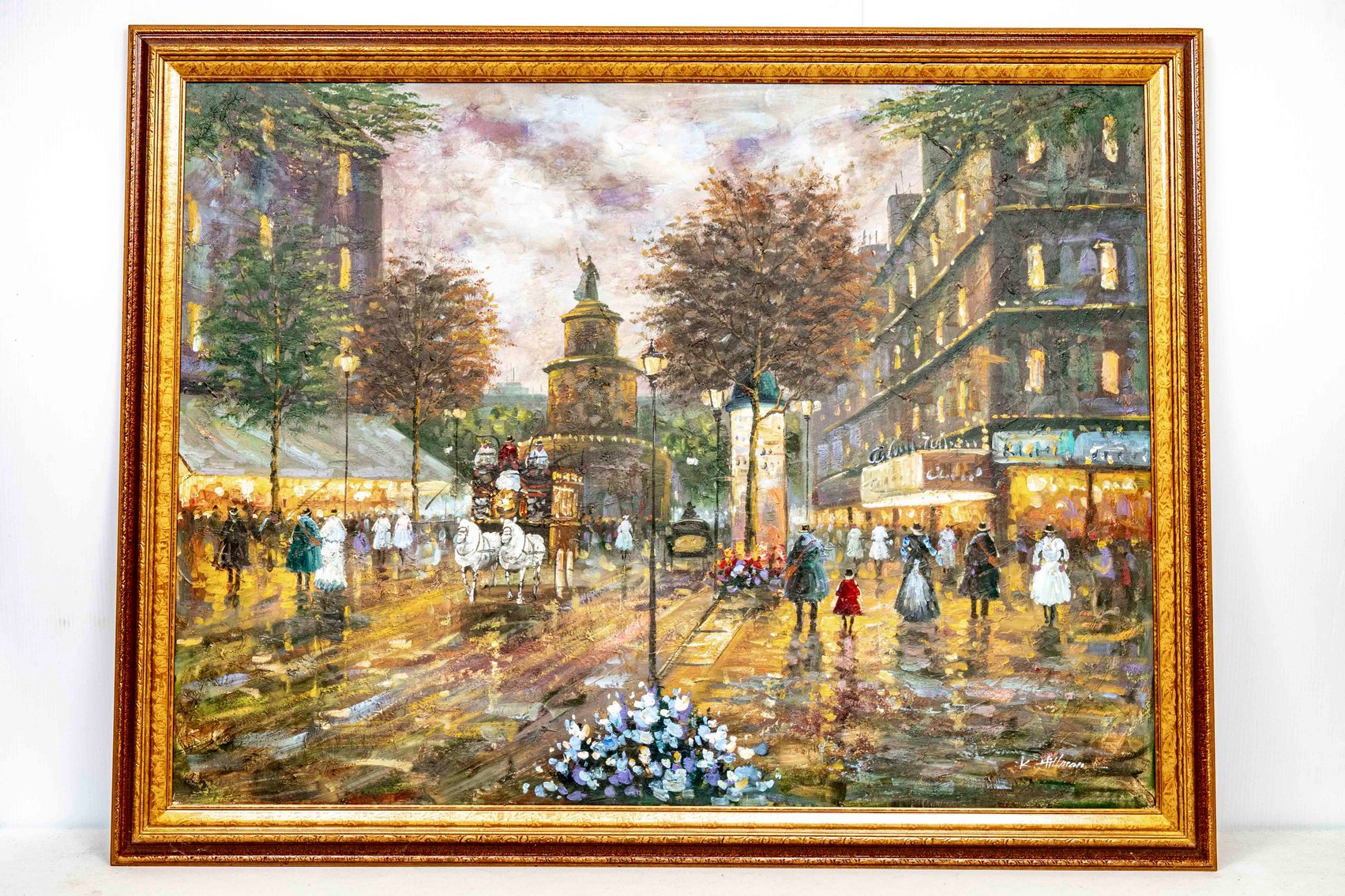 Original Streetscape Painting - K Hillman