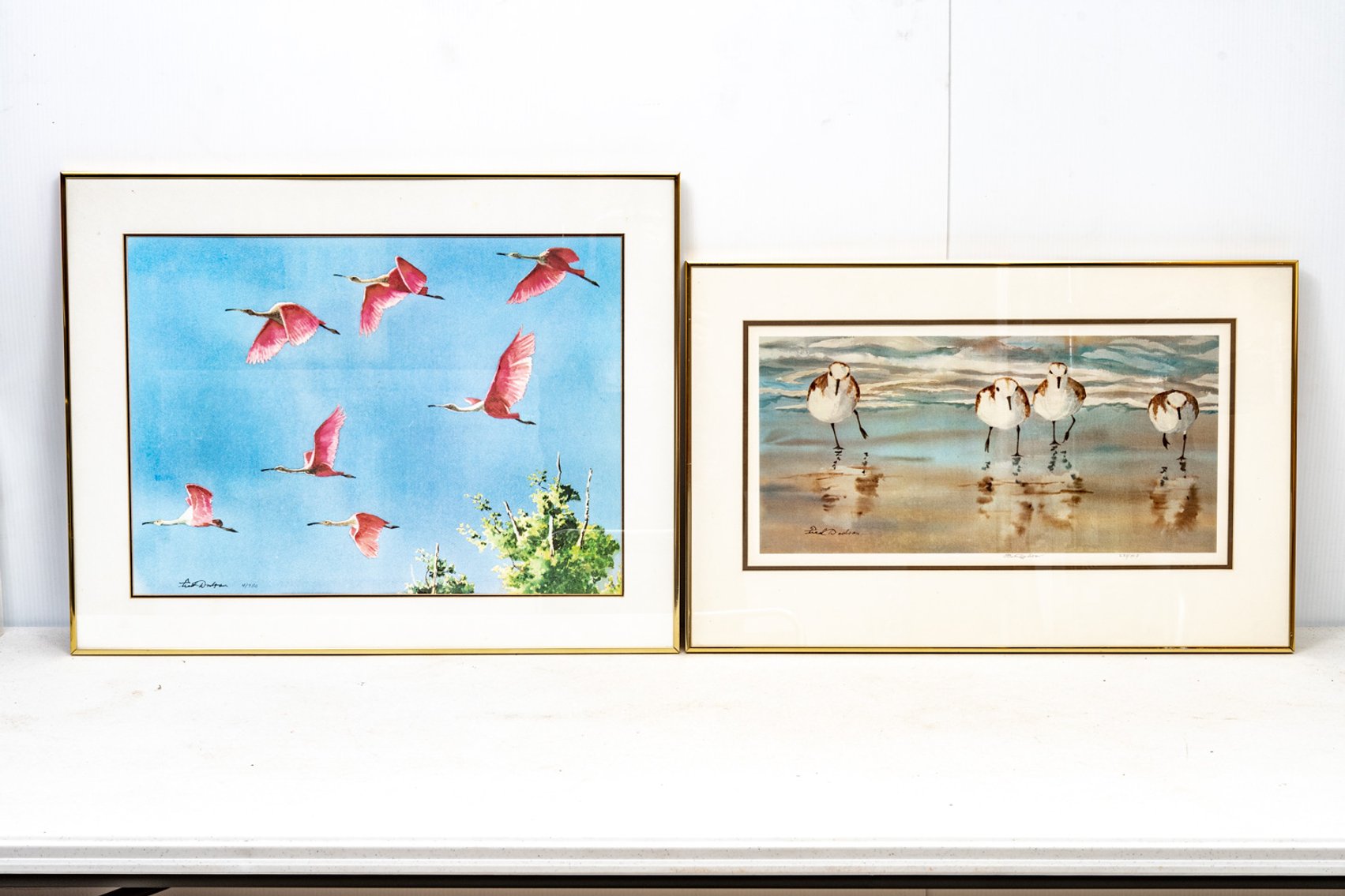 2 S/N Fred Dodson Shorebirds Framed Prints