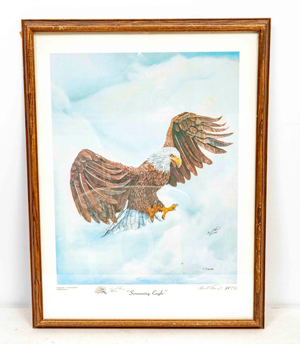 Bald Eagle S/N Print by Gerald Fraize w/ Remarque