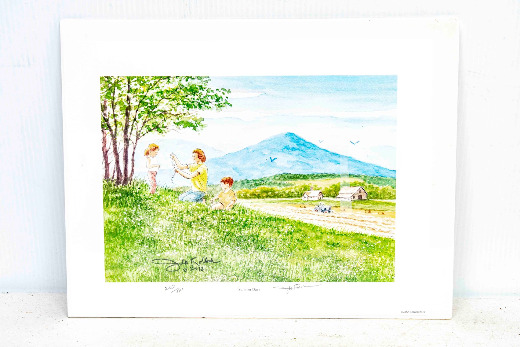 S/N John Kollock Print "Summer Days"