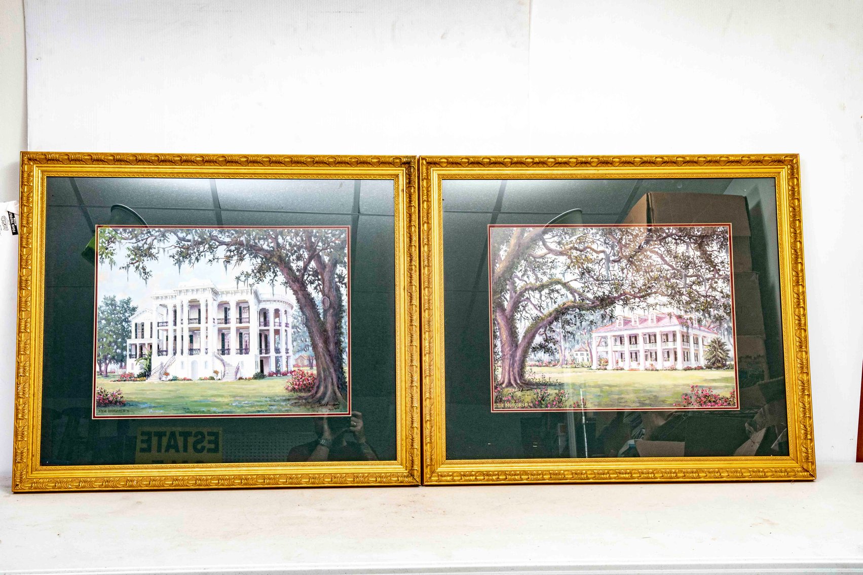 2 Framed Steve Bourgeois S/N Prints