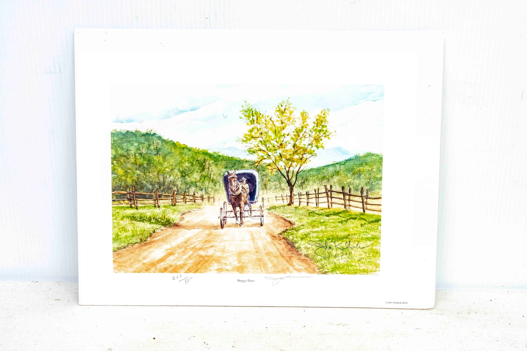 S/N John Kollock Print "Buggy Days"