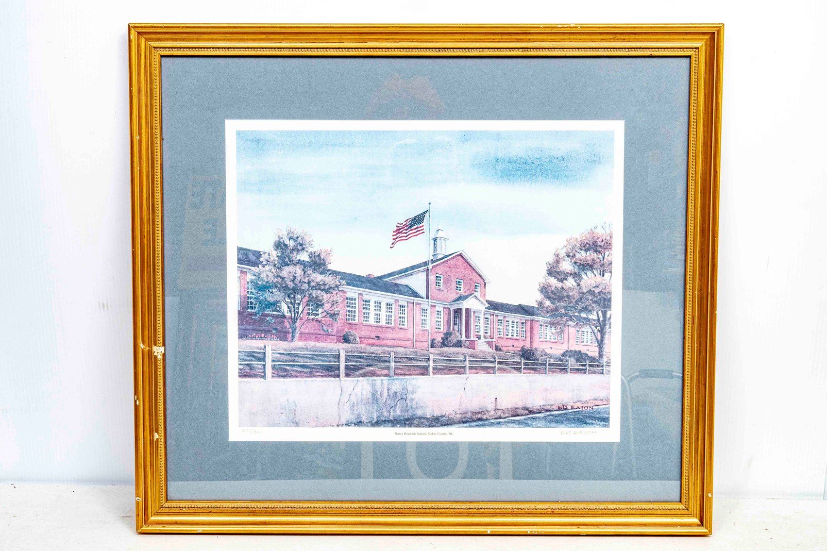 S/N Ed Eaton NC Print - Nancy Reynolds School