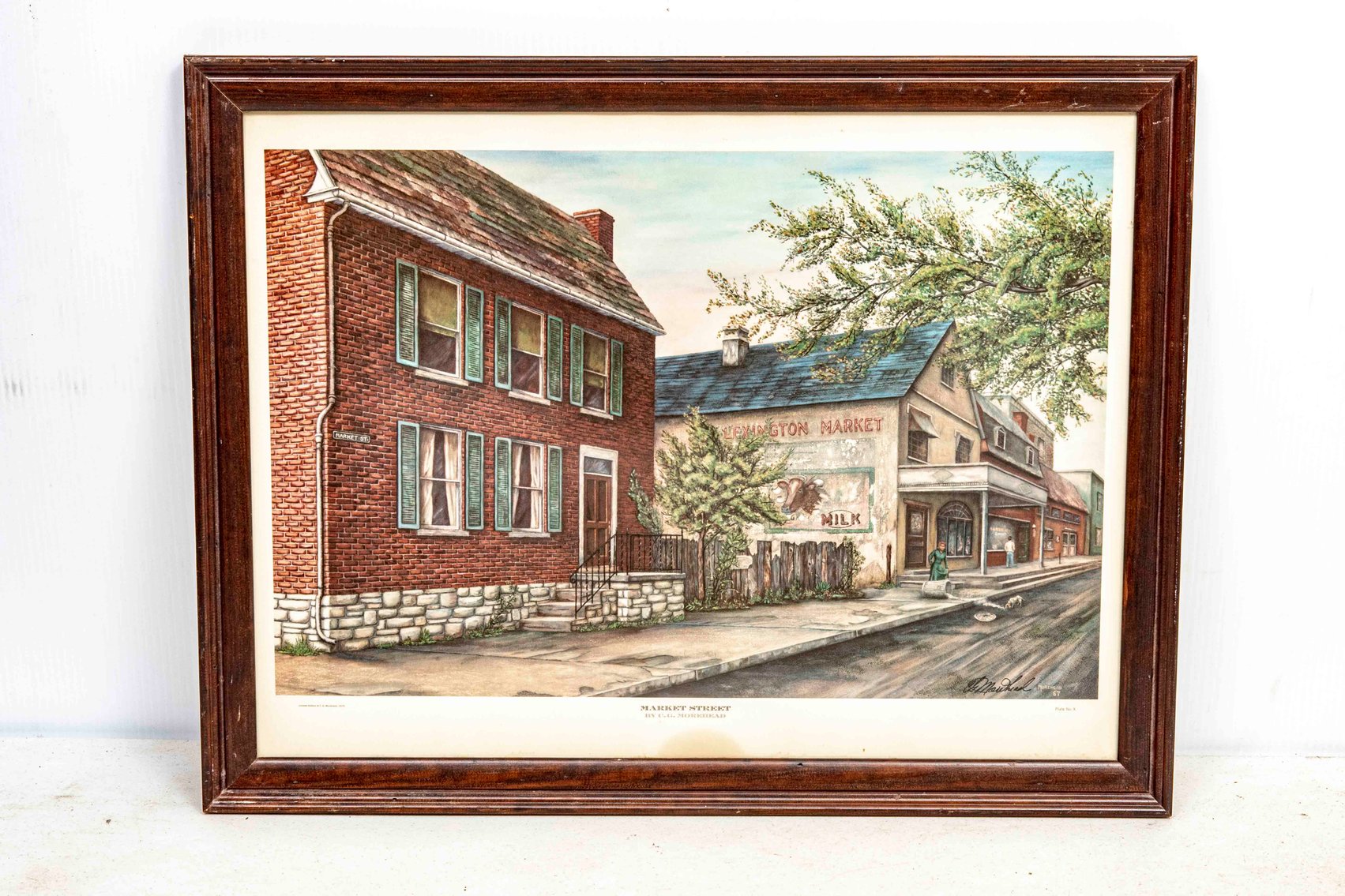 C.G. Morehead Signed 'Market Street' Framed Print