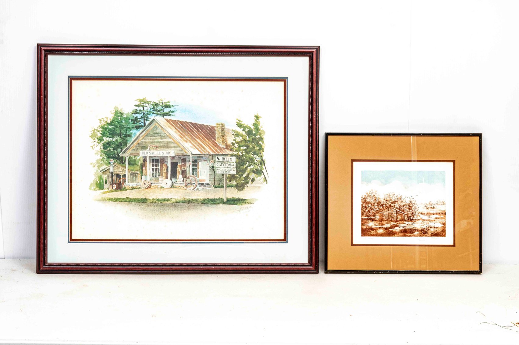 Old Sautee Store Print and Barn Etching Ltd Ed