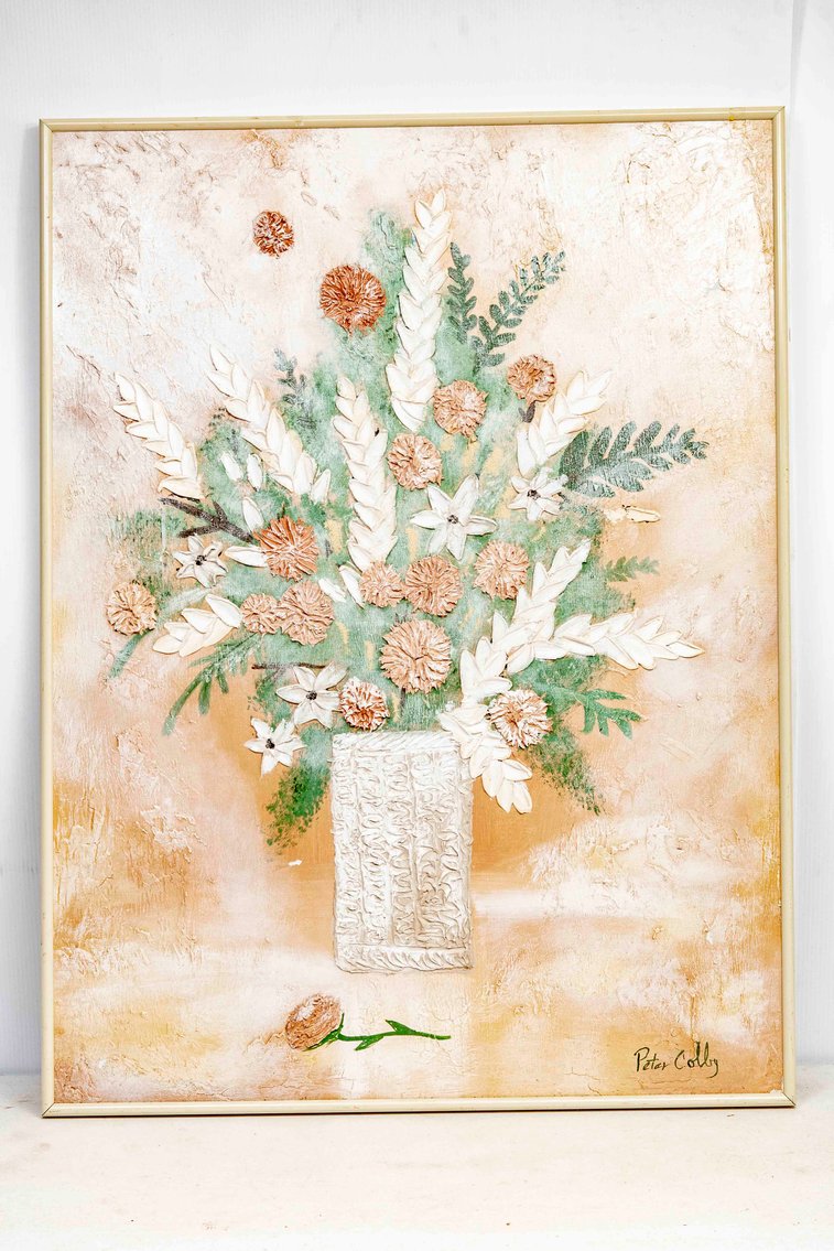 Framed Original Peter Colby Floral Painting