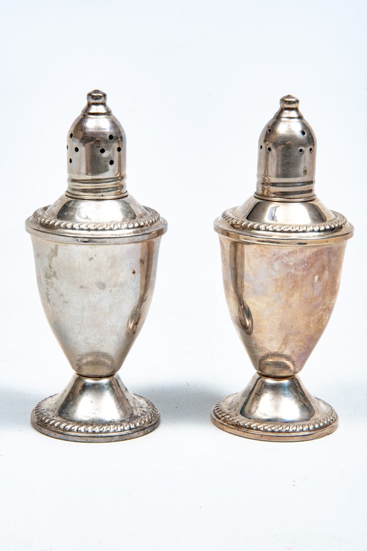 Sterling Silver Salt/ Pepper Shakers- Duchin