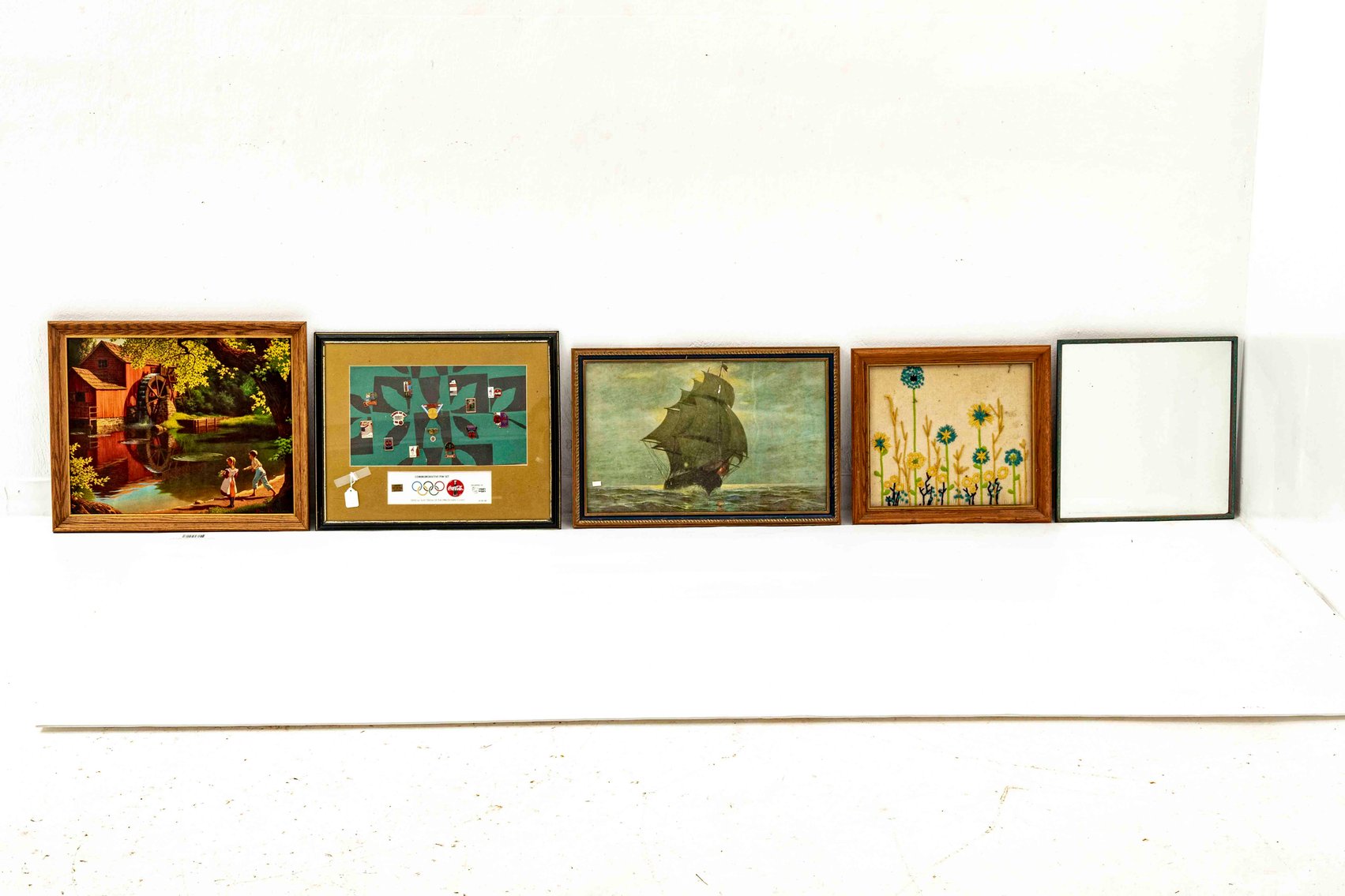 1996 Olympic Pins, Needlepoint Art, & Art Prints