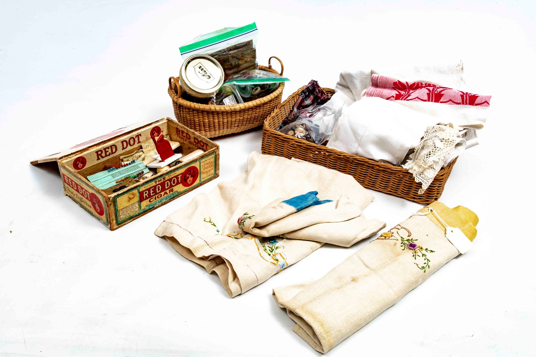 Vintage Sewing Supplies & Linens