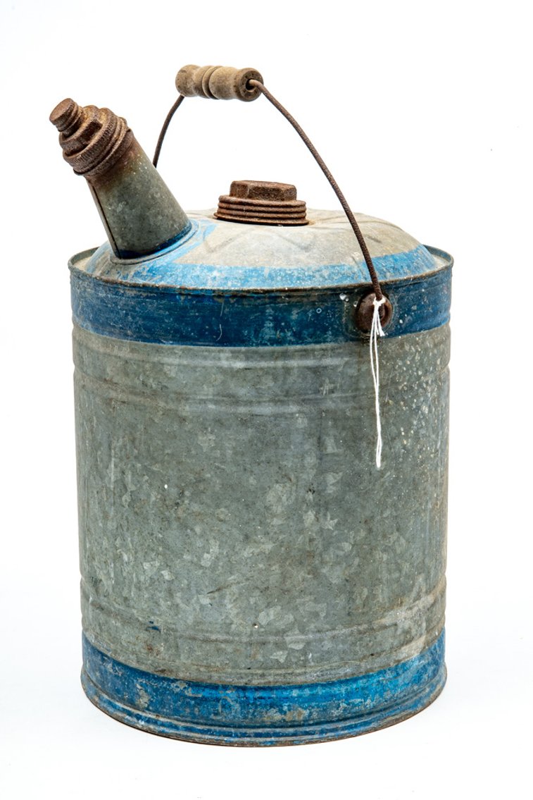 Galvanized Delphos Oil Can