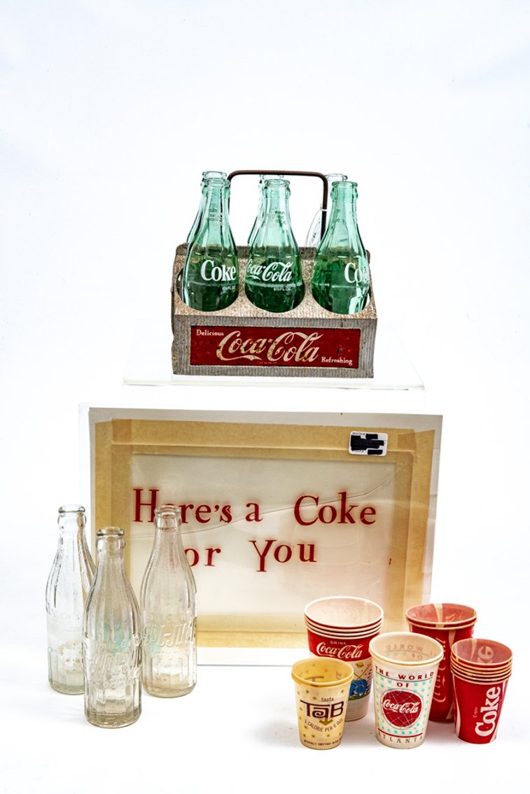 Coca-Cola Items & Miller's Apple Juice Bottles