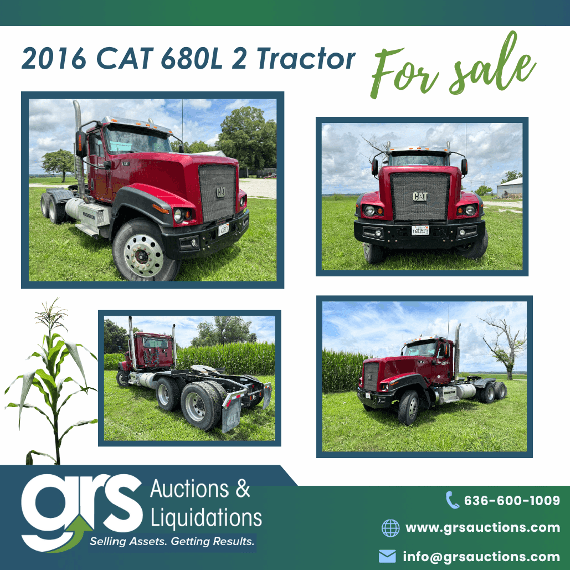 Image for 2016 Caterpillar Day Cab Truck Tractor CT680L For Sale