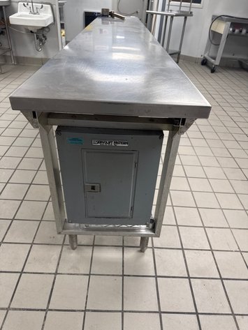 Image for Stainless Steel Work Table Powered w/ Can Opener