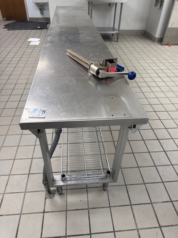Image for Stainless Steel Work Table Powered w/ Can Opener