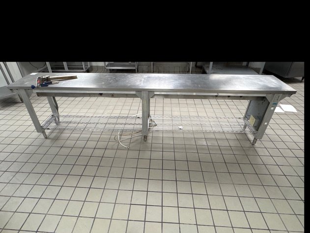 Image for Stainless Steel Work Table Powered w/ Can Opener