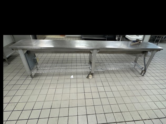 Image for Stainless Steel Work Table Powered w/ Can Opener