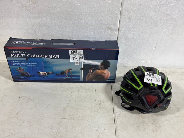 Image for PurAthletics Multi Chin-Up Bar & Zefal Bicycle Helmet