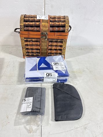 Image for Decorative Box, (2) Grooming Kit Cases & Israel Flags