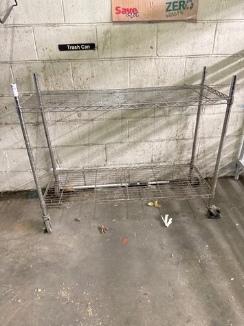 Image for 2-Tier Wire Shelf On Casters