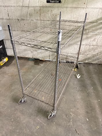 Image for 2-Tier Wire Shelf On Casters