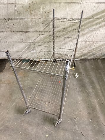 Image for 2-Tier Wire Shelf On Casters