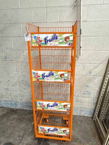Image for 4-Tier Wire Display On Casters