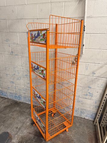 Image for 4-Tier Wire Display On Casters