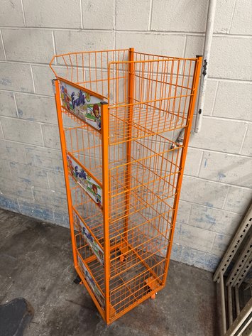 Image for 4-Tier Wire Display On Casters