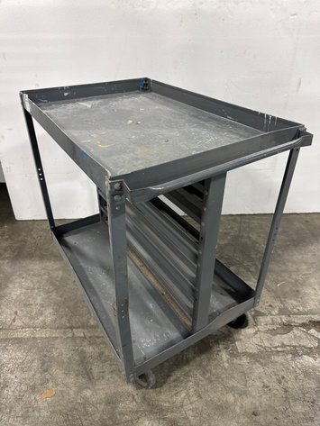 Image for 2-Tier Metal Utility Cart