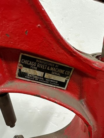 Image for Vintage Chicago Rivet Brake Shoe Riveting Machine