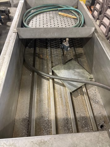 Image for Stainless Steel Metal Washing Tube On Casters