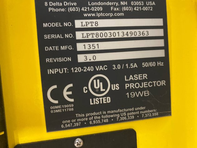 Image for Laser Projector Technologies LPT8 Laser Projector