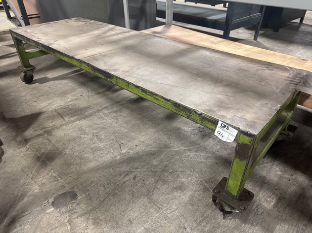Image for Metal Work Table On Casters