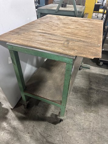 Image for Metal Work Table On Casters