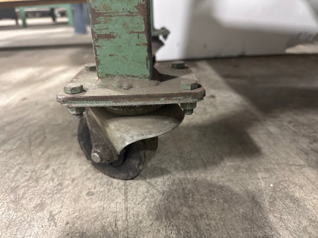 Image for Metal Work Table On Casters