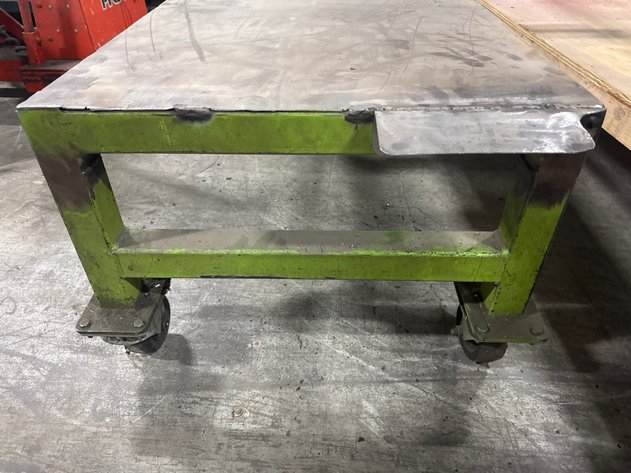 Image for Metal Work Table On Casters