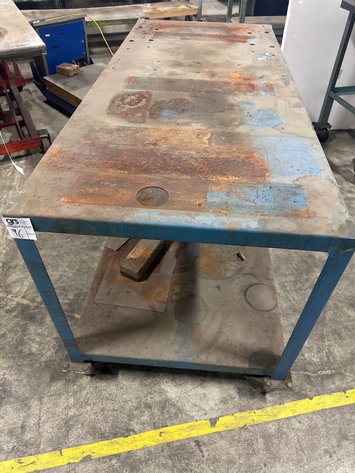 Image for Metal Work Table On Casters