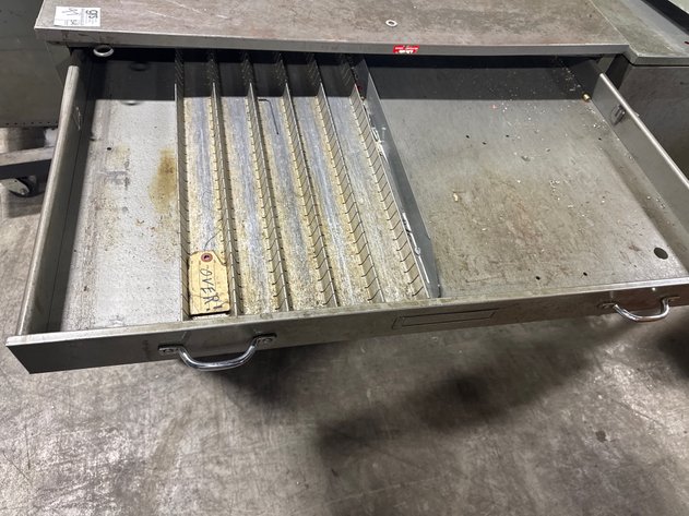 Image for Vintage Industrial Flat File Cabinet on Casters