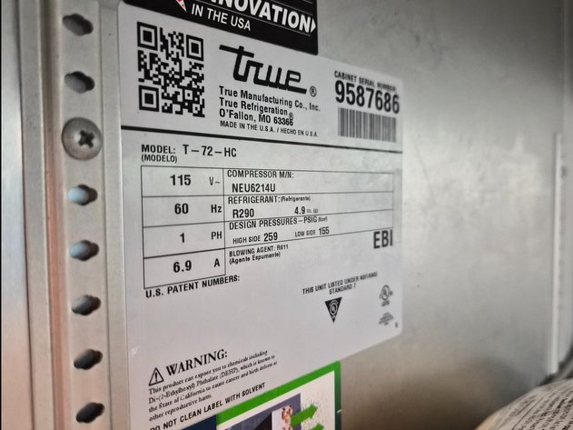 Image for True 3 Door Reach-In Refrigerator