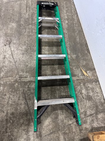 Image for Werner Green 6’ A Frame Fiberglass Step Ladder