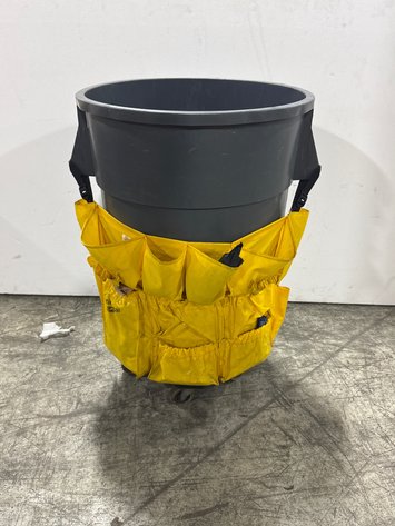Image for Trash Can with Janitorial Caddy & Dolly