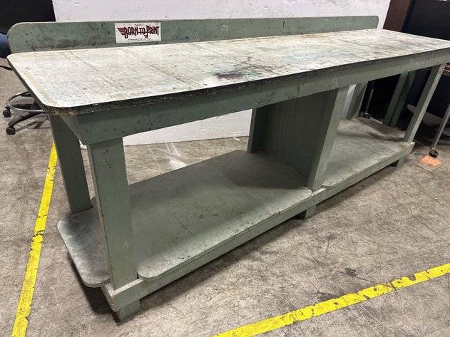 Image for Wooden Industrial Workbench