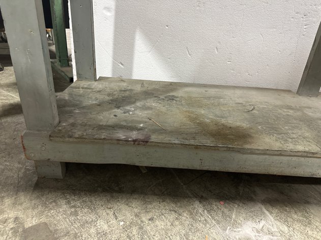 Image for Industrial Wooden Workbench with Lower Shelf