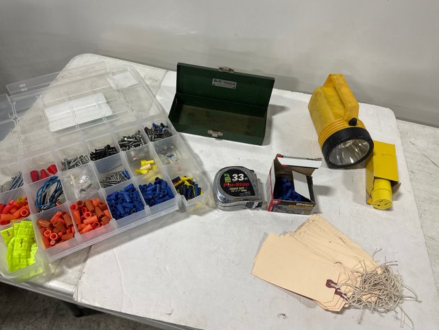 Image for Ohio Forge Tape, Hubbell Connector & Tool Accessories Lot