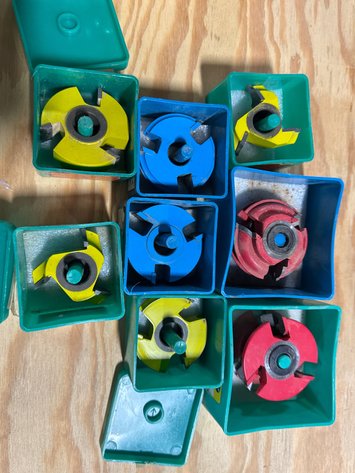 Image for 8-Piece 3-Wing Woodworking Shaper Cutter Set