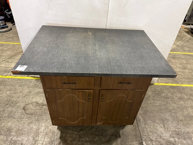 Image for Rolling 2-Drawer Utility Cabinet Kitchen Island